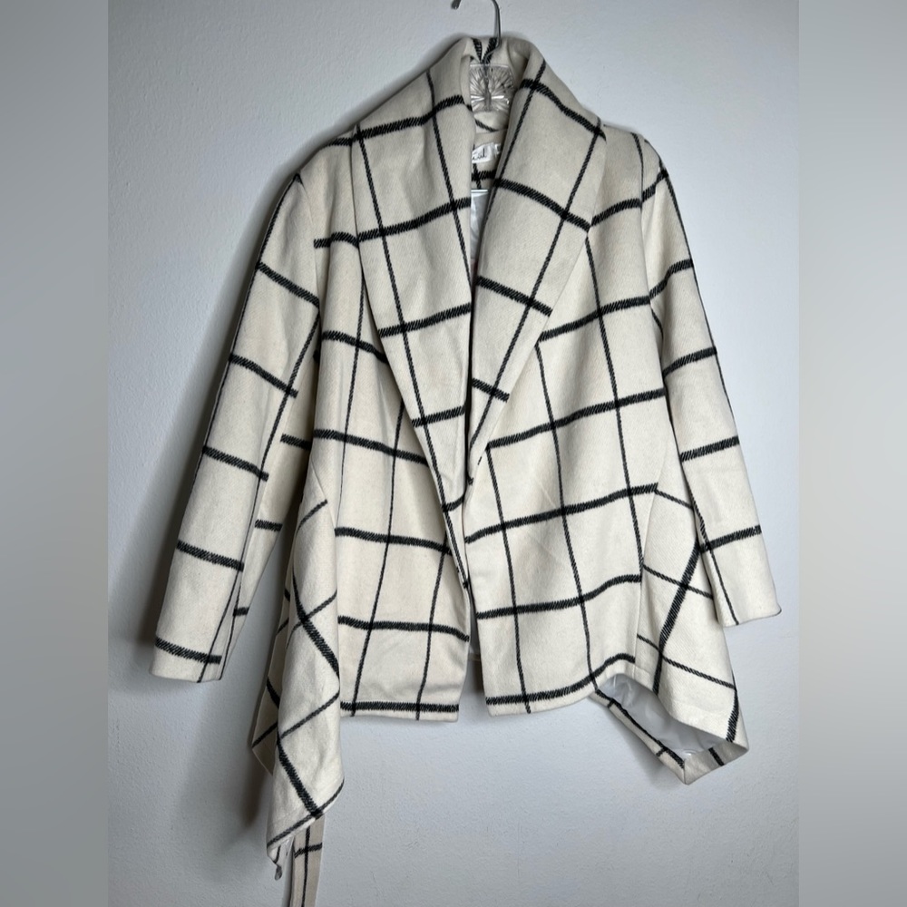 CHICWISH Womens Cardigan Sweater Plaid Open Size XS - Picture 1 of 7